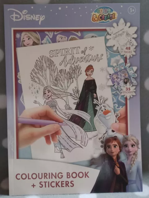 Malbuch Ausmalbuch Malheft mit Stickerbogen Weihnachten Frozen II #17704