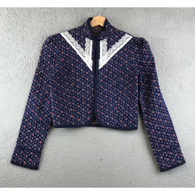 Vintage 70's Quilted floral Jacket  size S