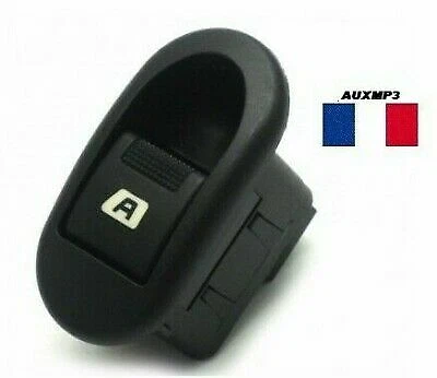 Interrupteur Lève-vitre électrique Pour Peugeot C2, C3, 1007 - Remplacement Référence 6554.L7 / 96401469XT - Commutateur Côté Passager - 9