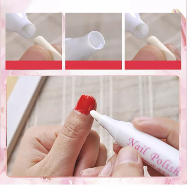 5 piezas Removedor de esmalte de arte en uñas Limpiador Corrector Pluma Cepillos Reemplazables 15 t-YH