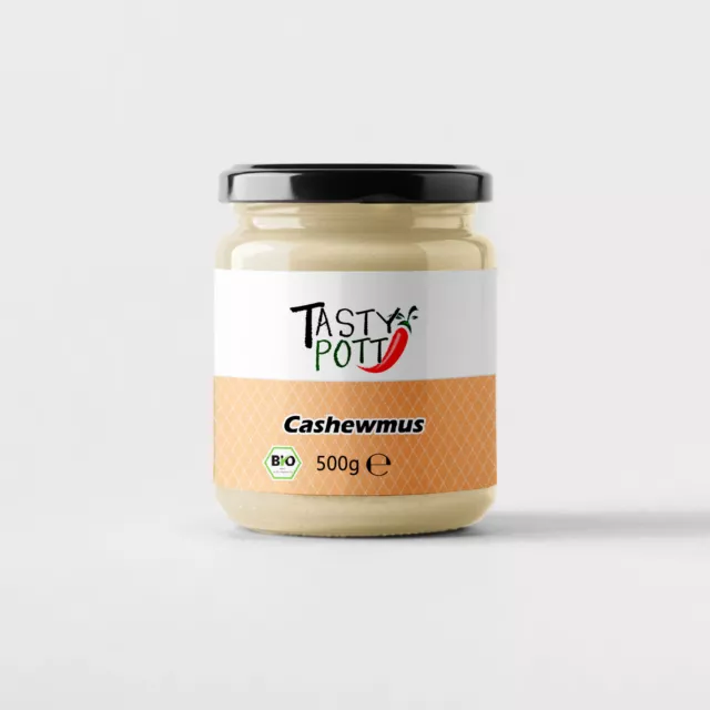 33,90 €/kg anacardi biologici Tasty Pott 500 g vetro crema di anacardi noce mus burro di noci