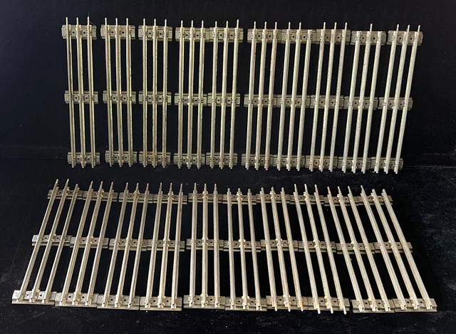 Lionel O Gauge K-line O Gauge Straight Track 10" 3 Rail lot of  20 Pc vintage