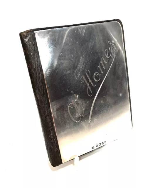 Antique Silver Fronted Unused Notebook by John Walker & Co London / Hallmarked