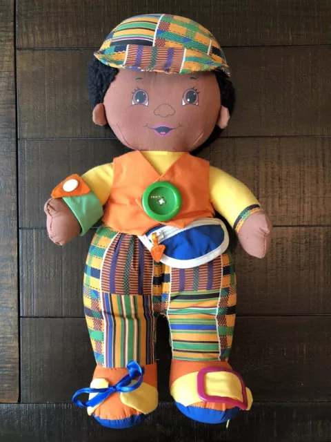Playskool 1993 Kids Of Color Dress Me Up Pal Plush 16” Tall