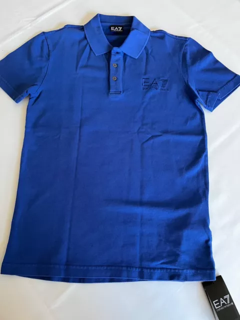 Armani Polo Shirt EA7, Emporio Armani; blau (Königsblau) Größe XS , NEU