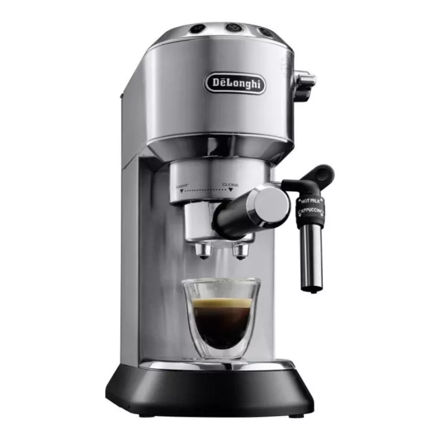 DELONGHI Dedica Style E C685.M Kurbel-Espressomaschine Silber Gemahlener Kaffee 3