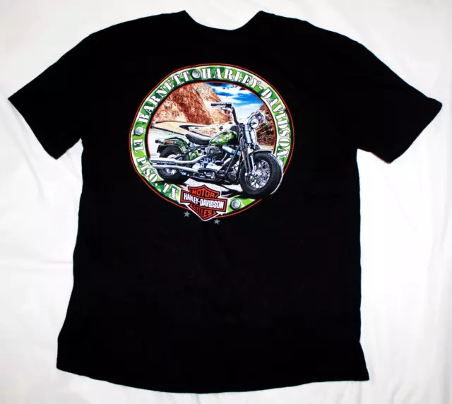 Harley Davidson Motorcycle Barnett EL Pasco TX Short Sleeve T Shirt Size XL