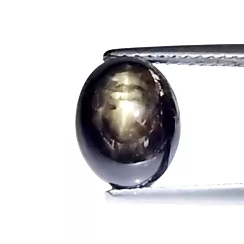 4.73CTS  black natural star sapphire oval cabochon  loose gemstones, "