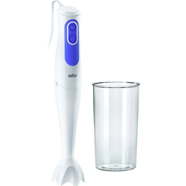 Braun MQ 3000 Stabmixer 700 W kabelgebunden, mit Mixbecher Weiß, Blau