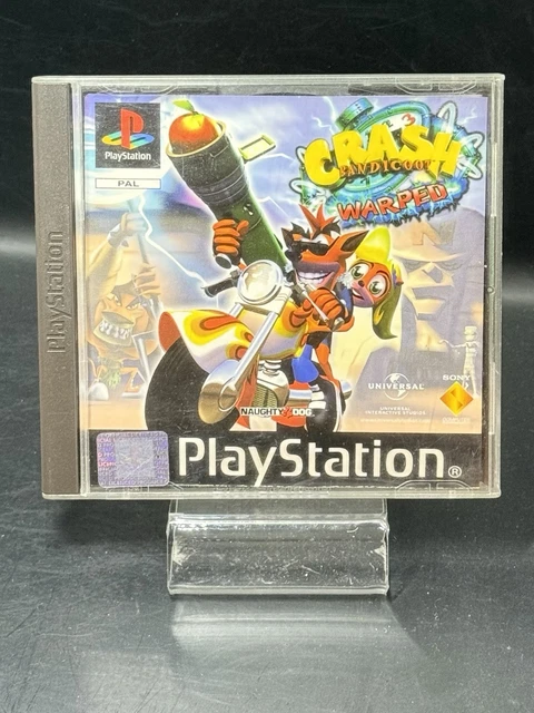 Jeu Crash Bandicoot 3 Warped PS1 – Version PAL Française, Très Bon état, Boîte Et Manuel Inclus