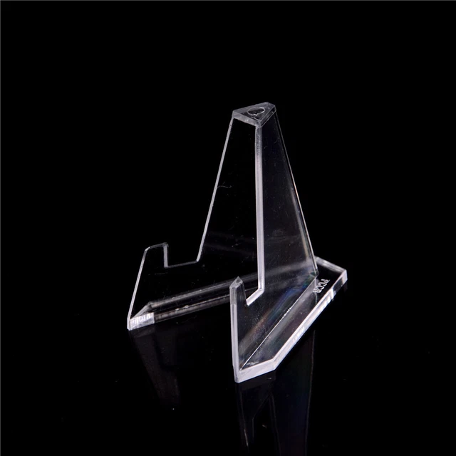 Clear Acrylic Medals Coins Display Stand Easel Show Holder Exhibit Mount .zy