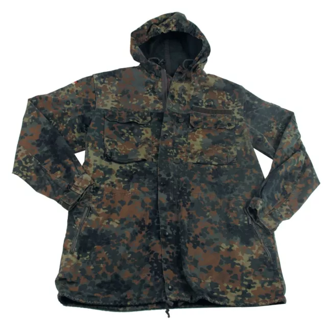 BW Armee Feldjacke Feldparka Jacke Parka Flecktarn Neu mit Kapuze Grosse Grössen