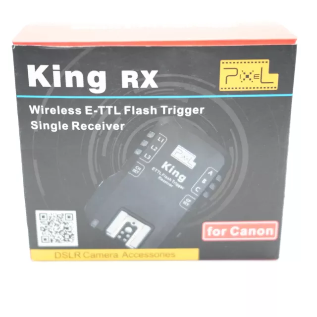 Pixel King RX Wireless E-TTL Flash Trigger (Receiver Only) for Canon