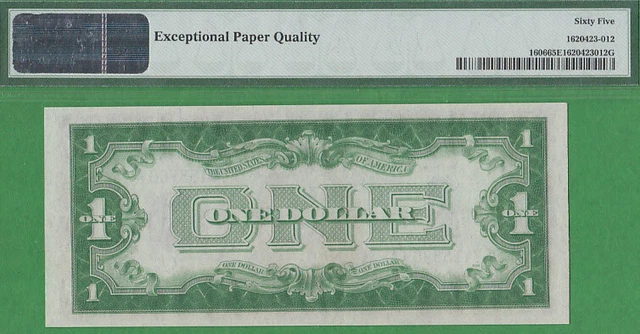 1934 $1 Silver Certificate "Fa" Block Pmg Gem 65 Epq!!! 2