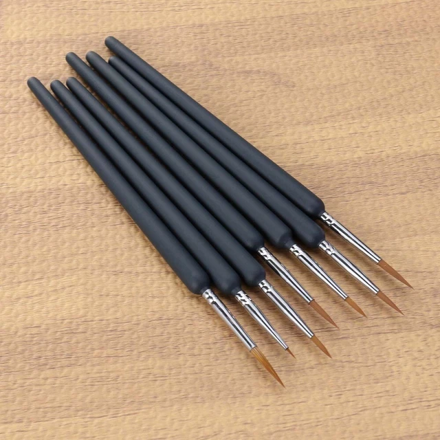 7 piezas pinceles de pintura de acuarela detalle acrílico herramienta de dibujo trabajo de estudiante