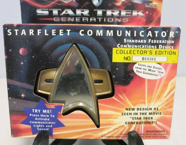 Star Trek Generations ~ Star Fleet Communicator Nib - 1994 3