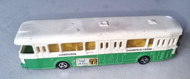 Autobus Mont Blanc Vintage 1:14 - Jouet Ancien Paris Champs-Élysées, Métal Rouge