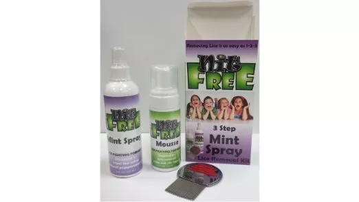 Nit Free Professional Lice Treatment Kit w/ Mint –Complete Head Lice Removal Kit