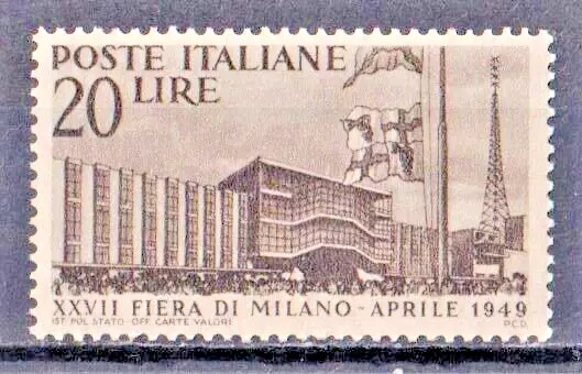 ITALIA REPUBBLICA 1949 - 27ª fiera di Milano MNH