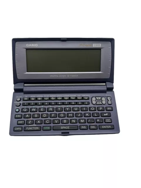 CASIO SF-7200SY Vintage Electronic Organiser Digital Diary Retro