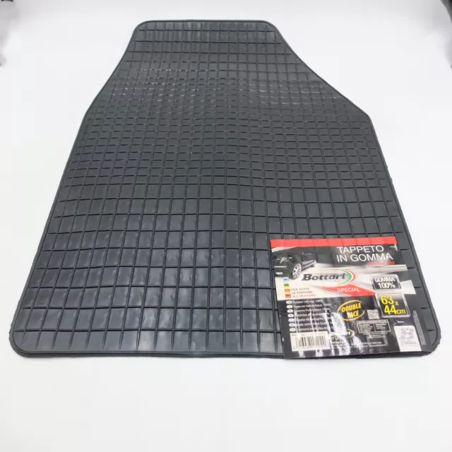 Tapis Voiture Universel Caoutchouc Avant 63X44 Tapis Double Face + Hommage