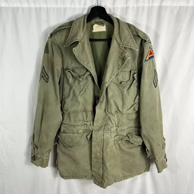 Korean War US Army M50 Field Jacket Patched 7th Army 3rd Div