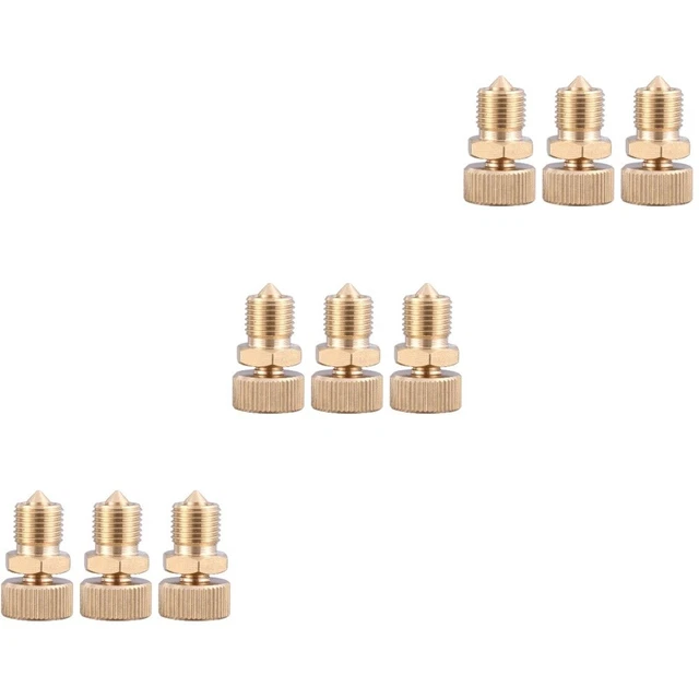9 Pcs Air Heater Bleed Valve Pressure Coolant Bleeder Screw