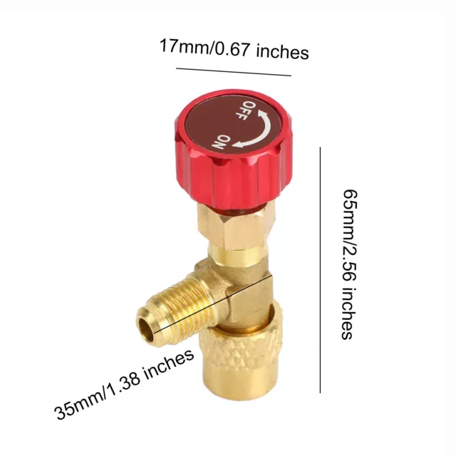 R410A Refrigeration Charging Valve Adapter 1/4" SAE Male to 5/16" SAE Famale AU 2