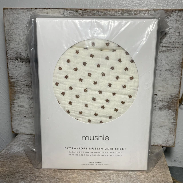 Hoja de cuna de muselina extra suave en flor 100 % algodón TOTALMENTE NUEVA