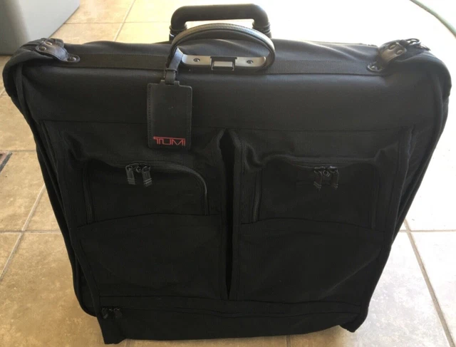 TUMI 2233D3 Black Ballistic Nylon 24” Rolling Garment Bag Luggage Used