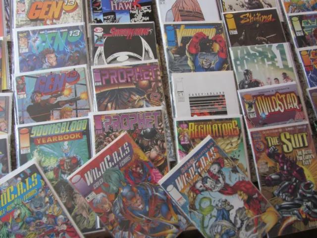 (54) Image comics collection superhero lot "V" Supreme Srtyke Force Gen 13 Wild 5