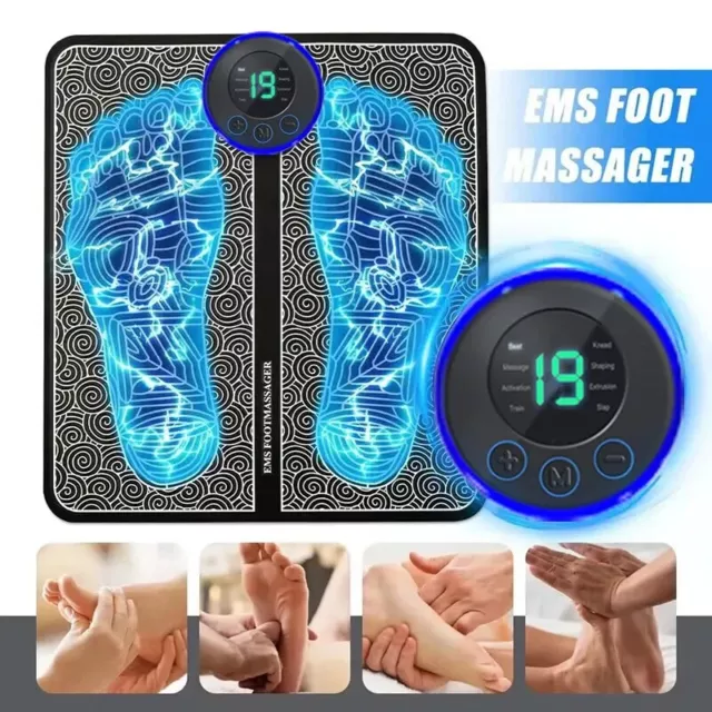 Tapis de masseur de pied électrique EMS 9 niveaux Musculaire Relaxation 2