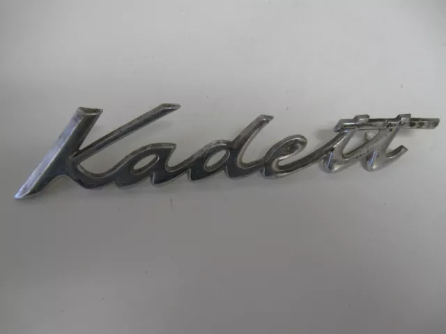 Opel" Kadett"   Emblem Badge Script W Pins  Used #2885333