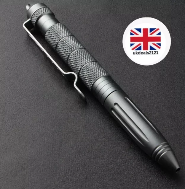 Break Glass Unisex Tungsten Steel Pen Safety Protective Metal Ballpoint Gift