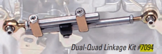 EDELBROCK CARBURETOR ACCELERATOR Dual-Quad Progressive Throttle Linkage ...