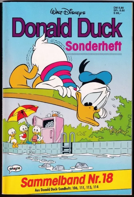 Donald Duck Sonderheft Sammelband 18 mit Nr. 106, 111, 113, 114, TOP Zustand