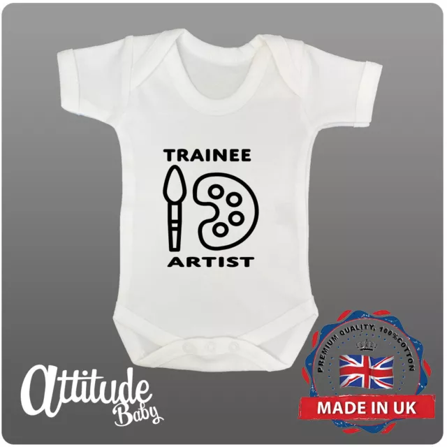 Divertente bambino cresciuto - stampato - tirocinante artista - divertente baby shower - regalo bambino - gilet bambino