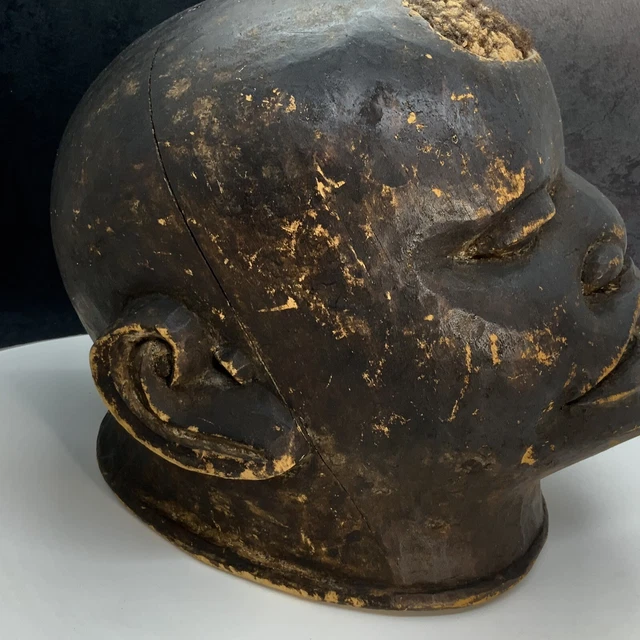 Traditional African Makonde Lipico Helmet Mask 3