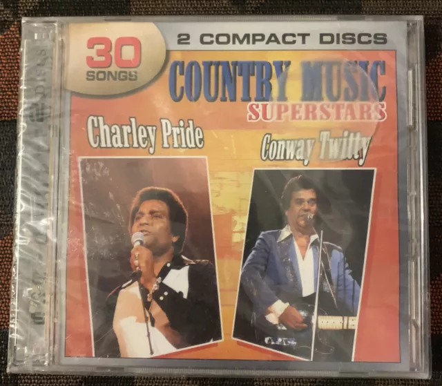 Country Music Superstars: Charley Pride and Conway Twitty by Charley Pride (CD,