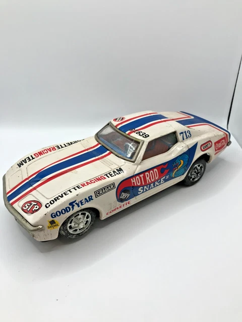 ビンテージ　大洋工業TAIYOブリキCorvette Racing Team VINTAGE TAIYO, JAPAN Corvette Racing Team battery operated toy car