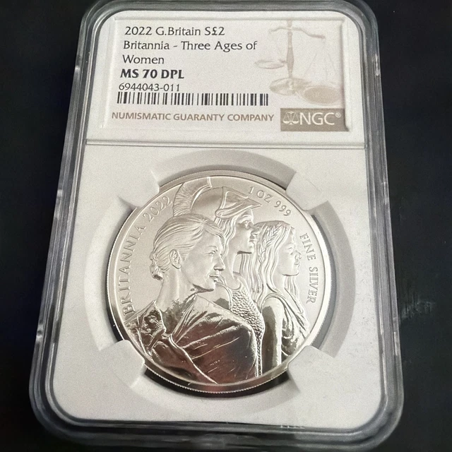 2022 GREAT BRITAIN 5Pd Ngc Ms69 Dpl Queens Tudor Beasts Lion Of