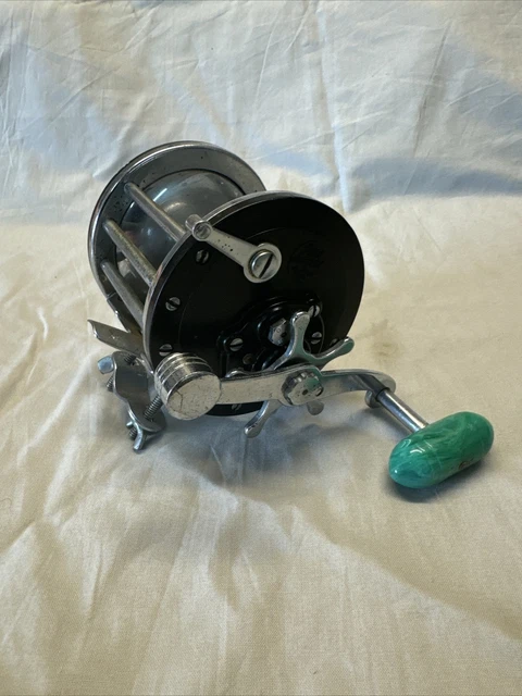 Moulinet De Pêche Vintage Penn 60 Long Beach – Pour Eau Salée, Fabriqué Aux USA, Avec Ligne