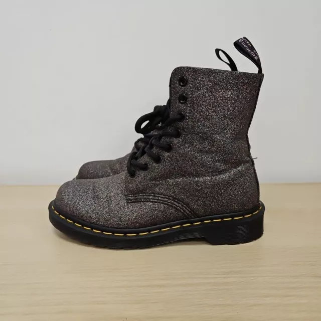 DR MARTENS 1460 Pascal Cosmic Purple Glitter Rare Ankle Sparkly Boots Uk 5 Eu 38 109.99 PicClick UK