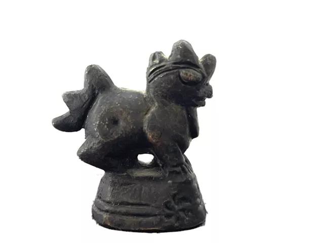 Old Dragon Rooster Bronze Opium Weight 125.7g Rare!