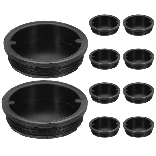 10 Pcs Drum Seal Caps Plastic Bucket Lid Blackh Scrunchies Roller