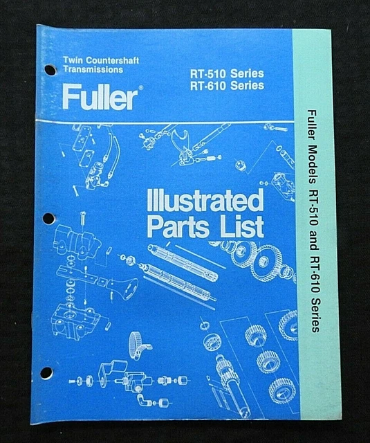 EATON FULLER ROADRANGER RT 510 610 TRANSMISSION PARTS CATALOG twin  countershaft $24.95 - PicClick