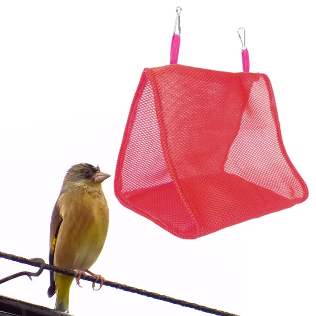 1 stück Pet Papagei Hängen Käfig Vogel Dreieck Hängematte Belüftung Hängen