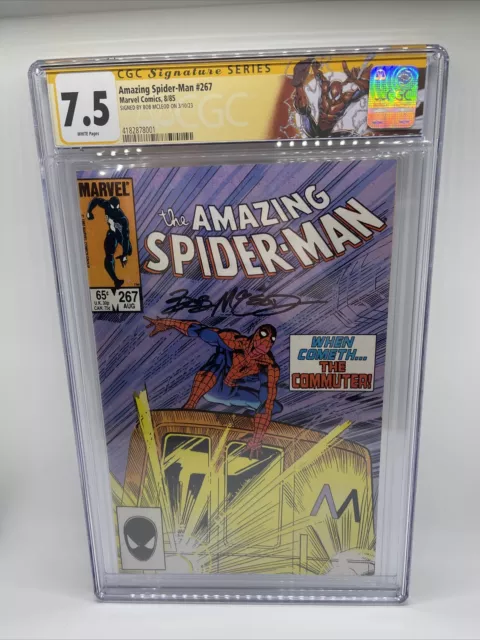 Amazing Spider-Man #267 CGC Sign Bob McLeod WP custom label MCU Marvel