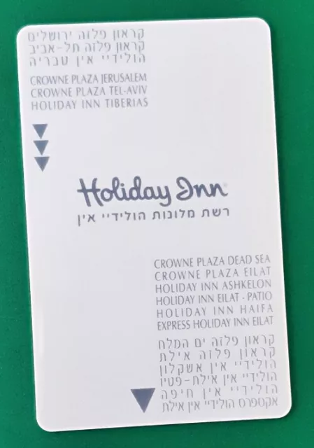 ISRAEL Hotel Holiday Inn Tiberias - room key card