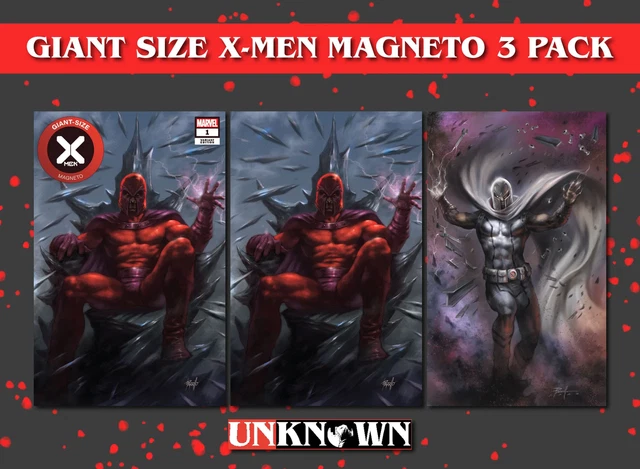 [3 Pack] Giant-Size X-Men Magneto #1 Unknown Comics Lucio Parrillo Exclusive Var